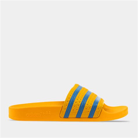 adidas adilette zwart geel|adidas adilette.